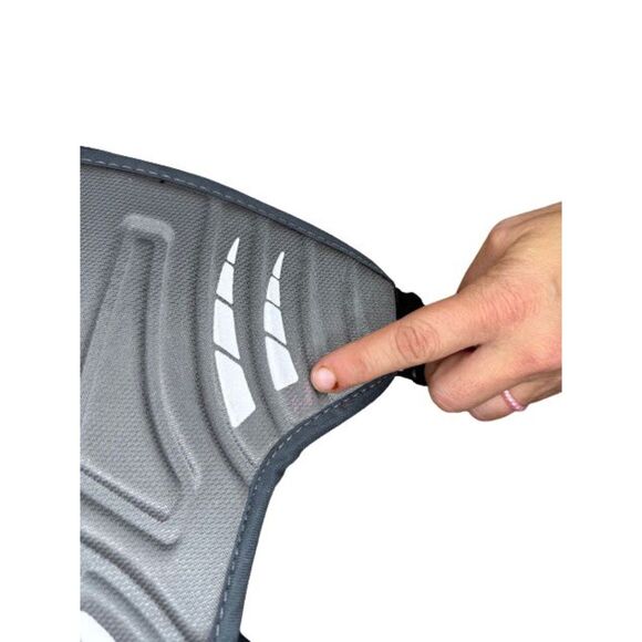 under Armour lacrosse xs extra small chest pads youth sports grey red black - Picture 8 of 11